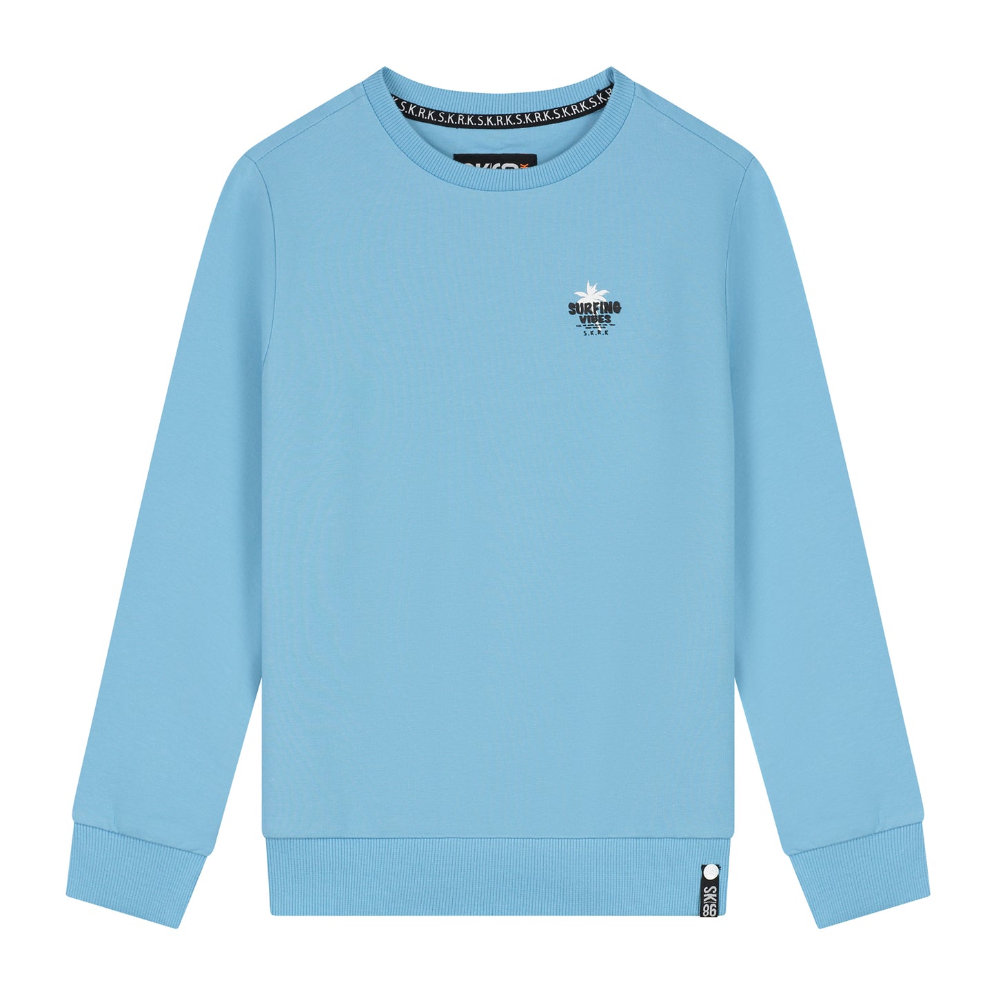 Skurk - Sweat backprint baby blue Saba