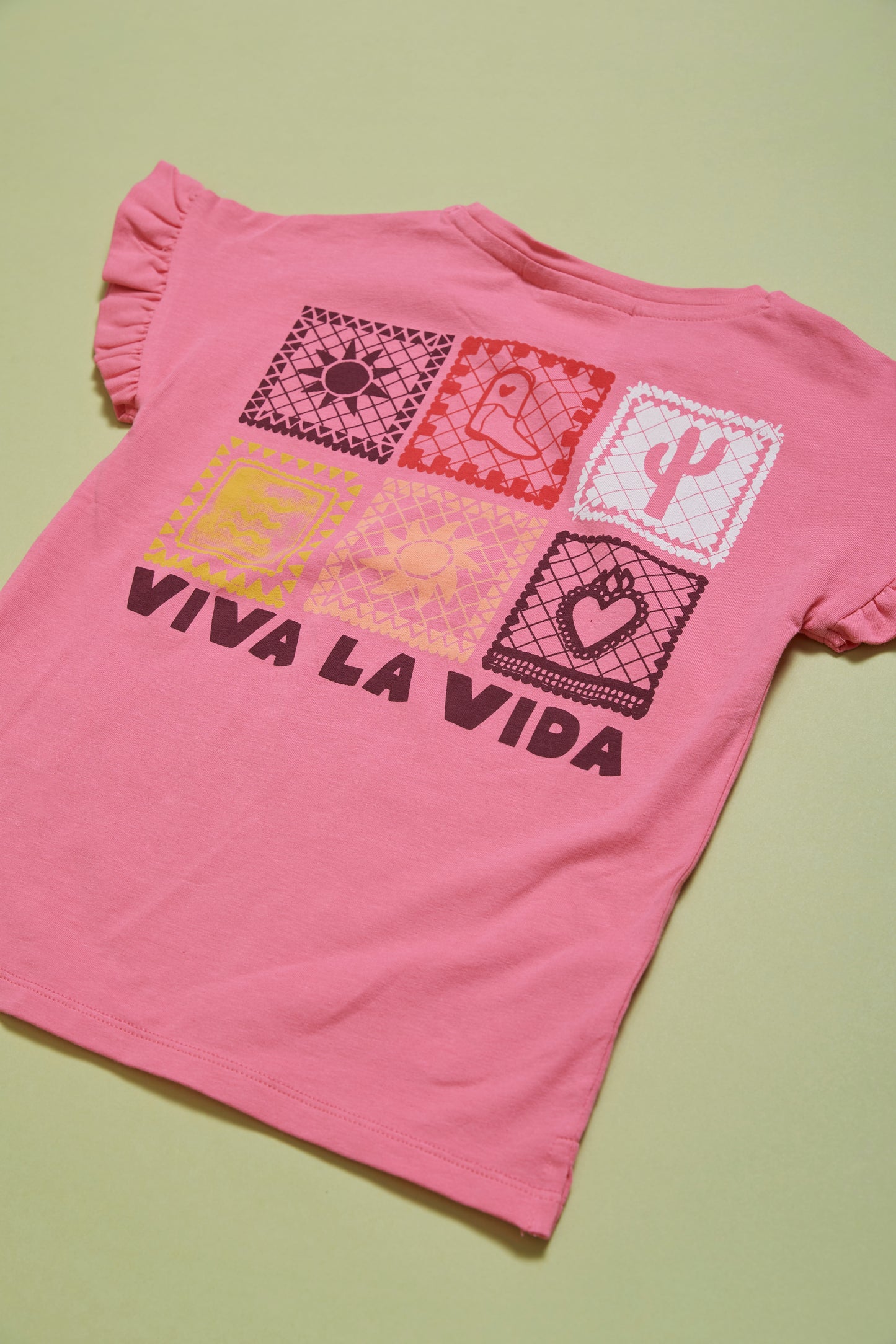 Jubel - T-shirt backprint rose Salsa Sunset