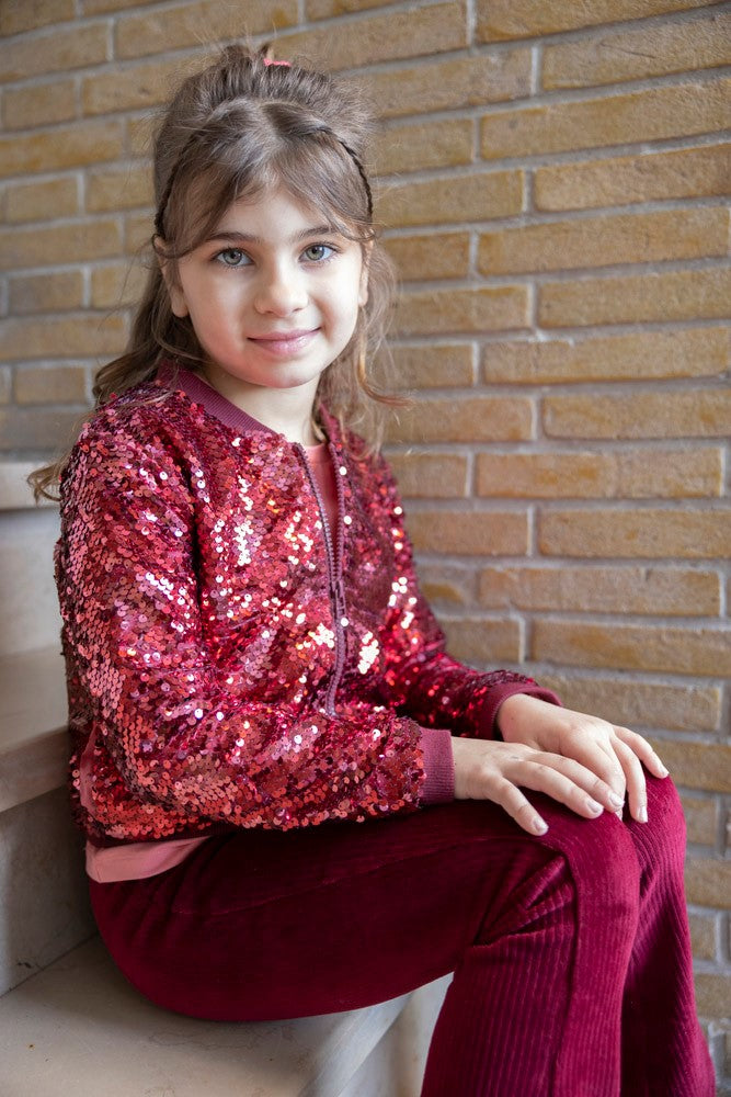 Jubel - Bomber en sequin Queen of Heurts