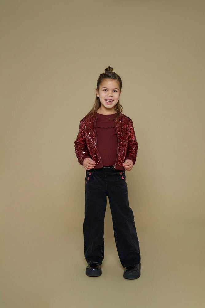 Jubel - Bomber en sequin Queen of Heurts