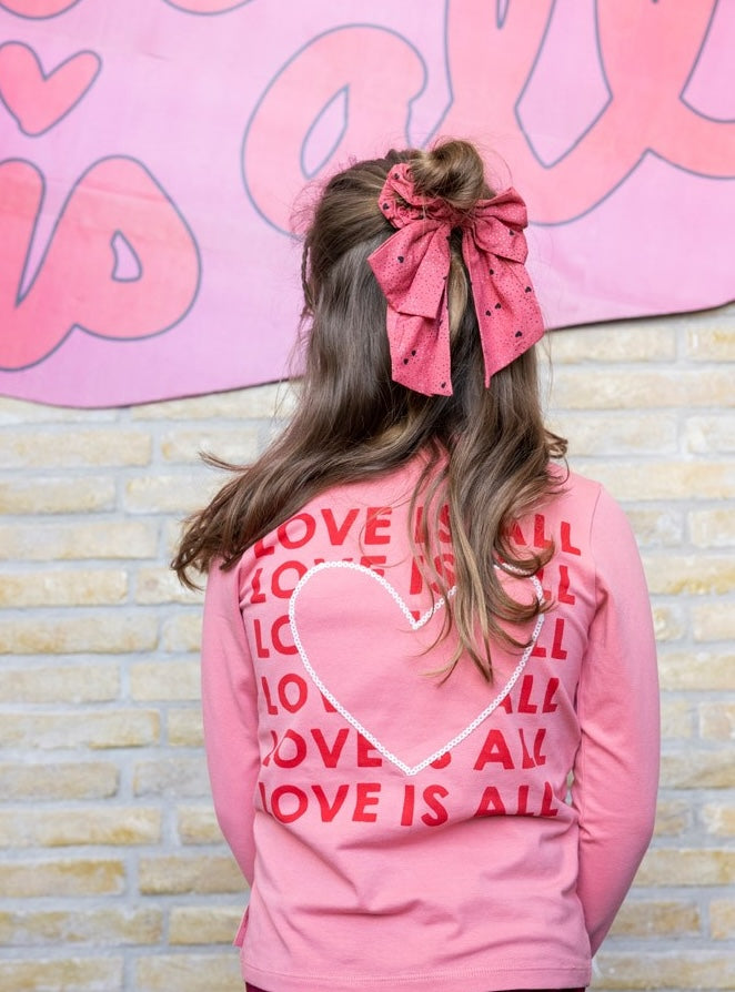 Jubel - T-shirt rose backprint Queen of Hearts
