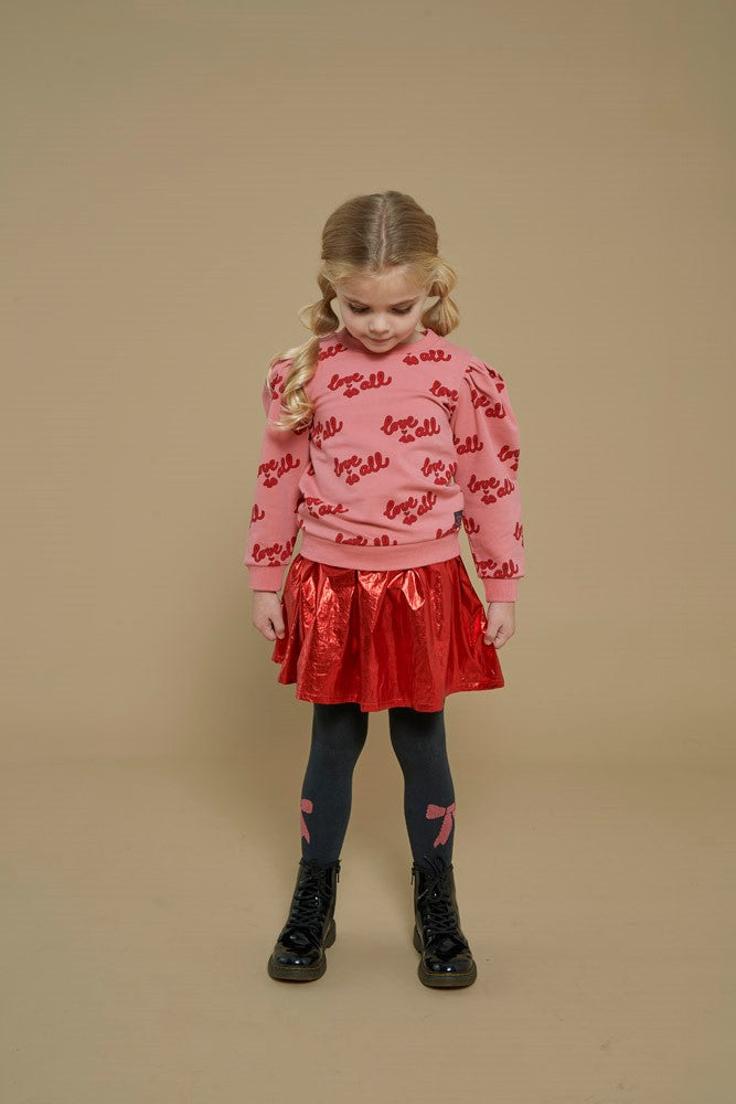 Jubel - Jupe rouge satinée Queen of Hearts