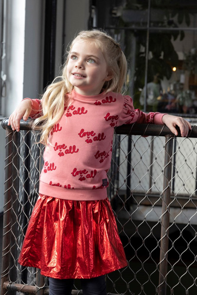 Jubel - Jupe rouge satinée Queen of Hearts