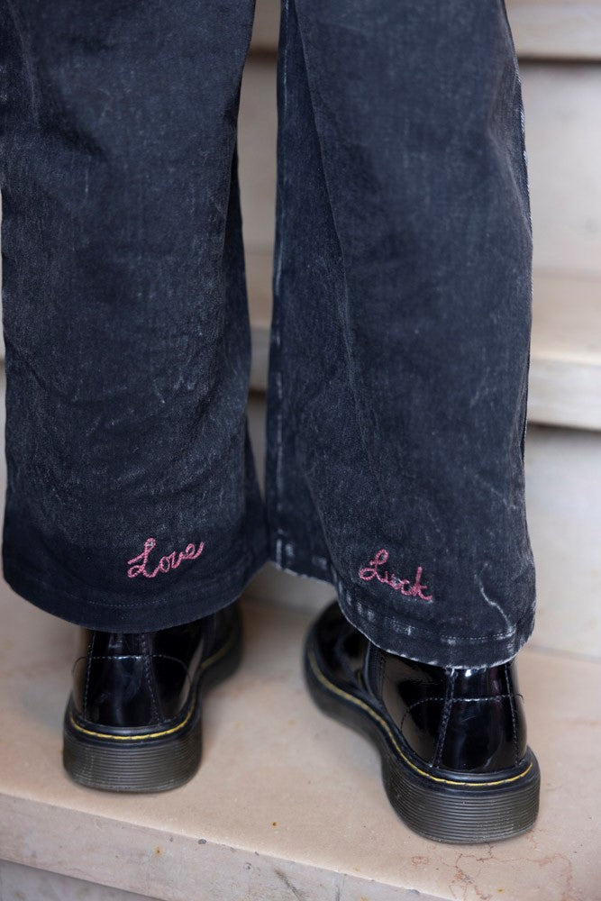 Jubel - Pantalon anthracite Queen of Hearts