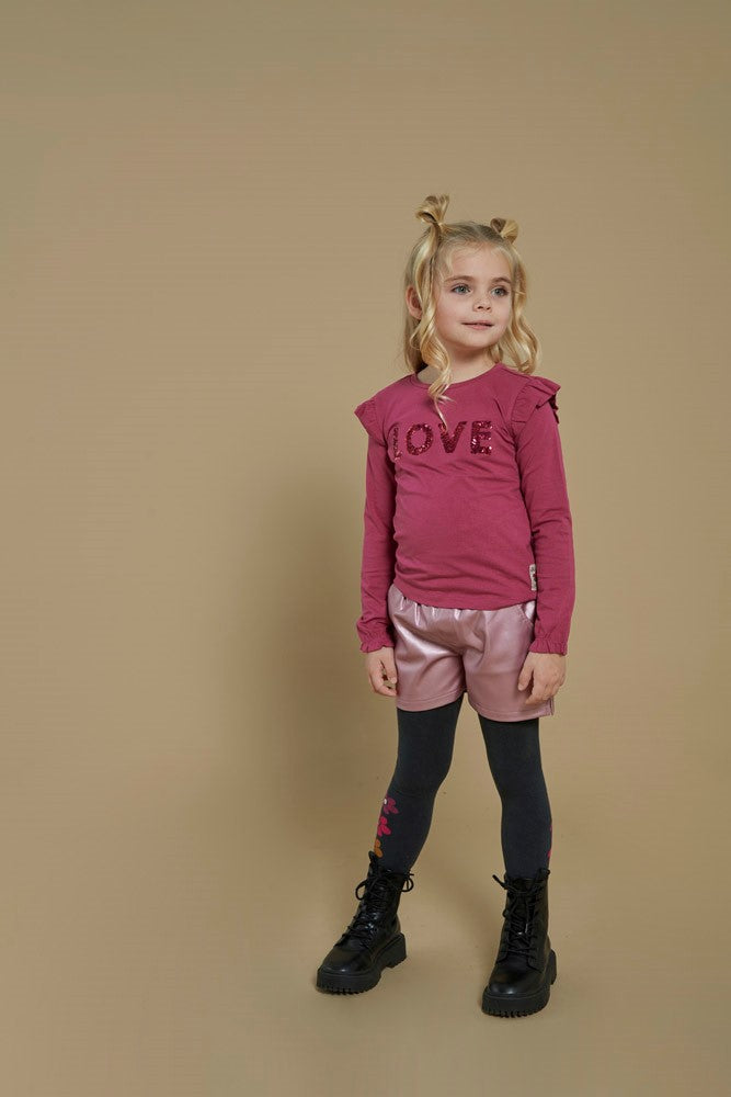 Jubel - T-shirt framboise Shine Bright