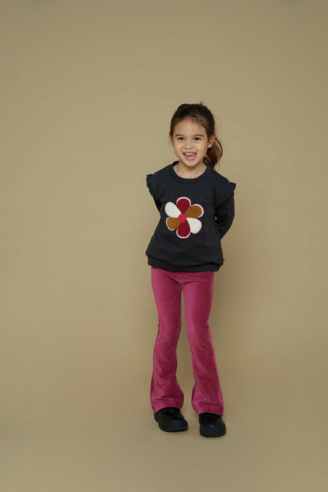 Jubel - Pantalon flare framboise Shine Bright