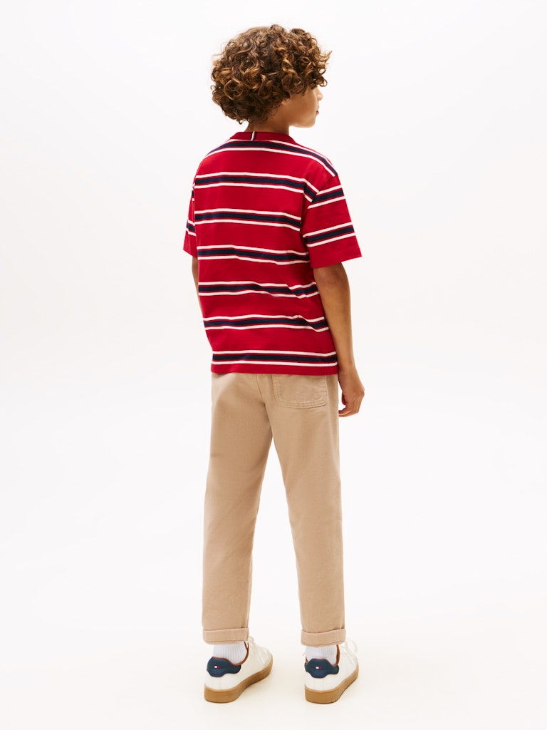 Tommy Hilfiger - T-shirt Medium Red Multi Stripe
