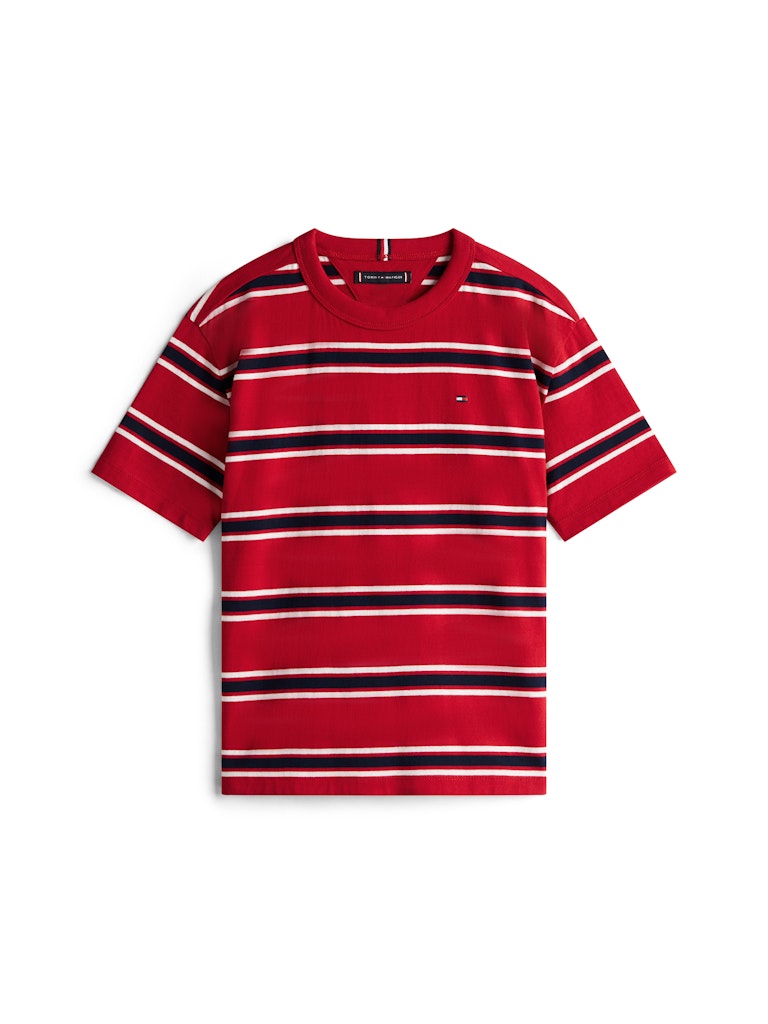 Tommy Hilfiger - T-shirt Medium Red Multi Stripe