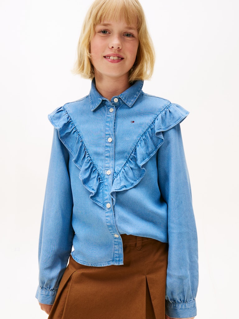 Tommy Hilfiger - Chemise en denim à volants