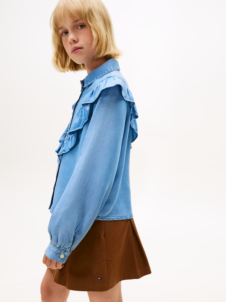 Tommy Hilfiger - Chemise en denim à volants