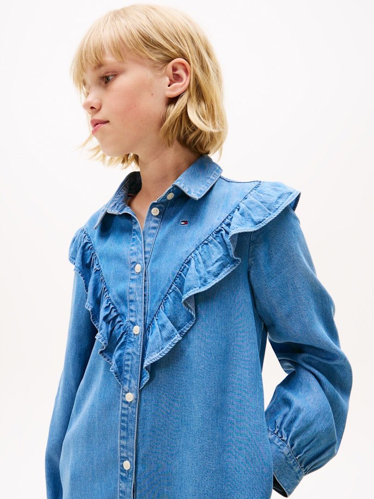 Tommy Hilfiger - Robe en denim à volants