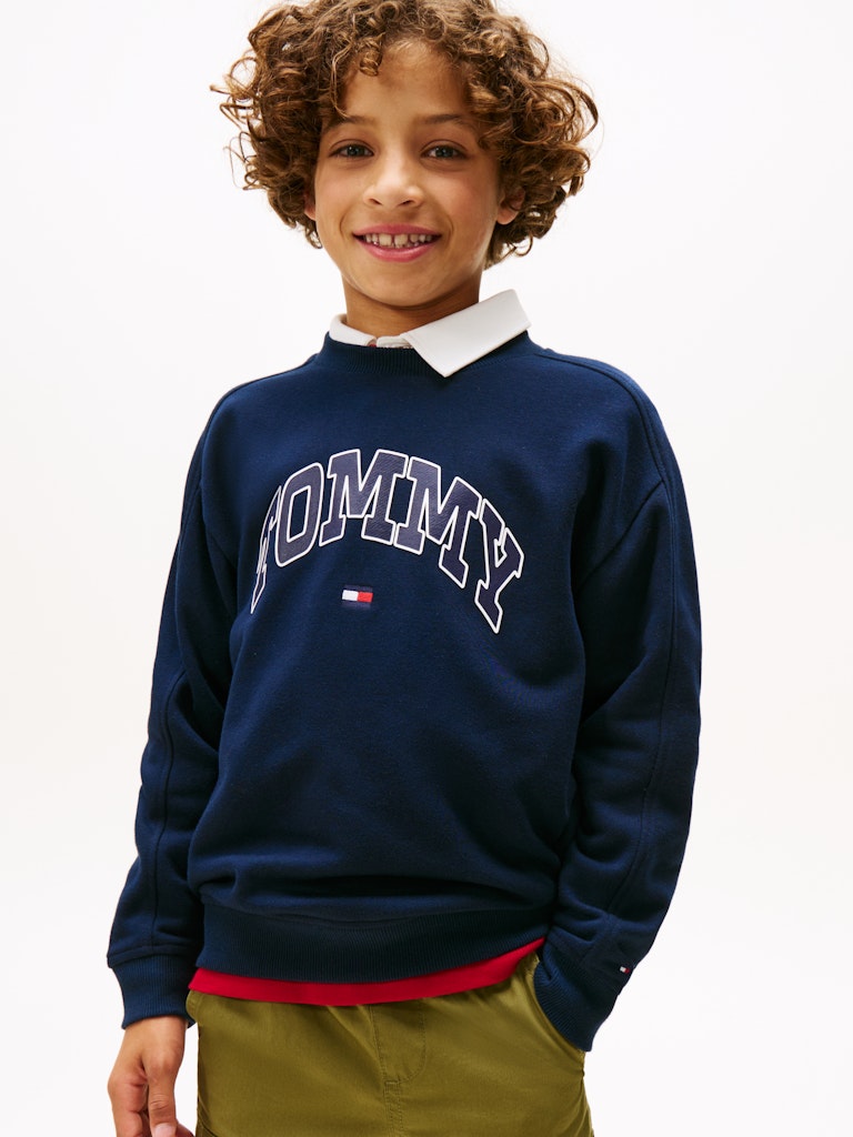Tommy Hilfiger - Sweat Varsity raised Dark Night Navy