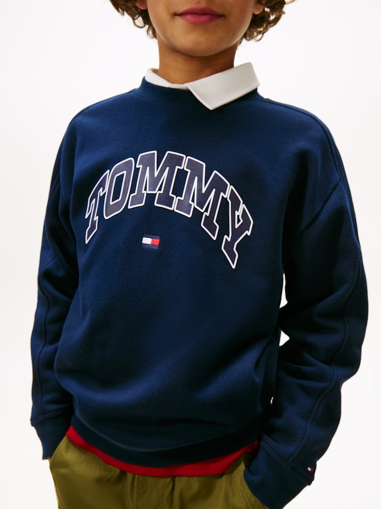 Tommy Hilfiger - Sweat Varsity raised Dark Night Navy