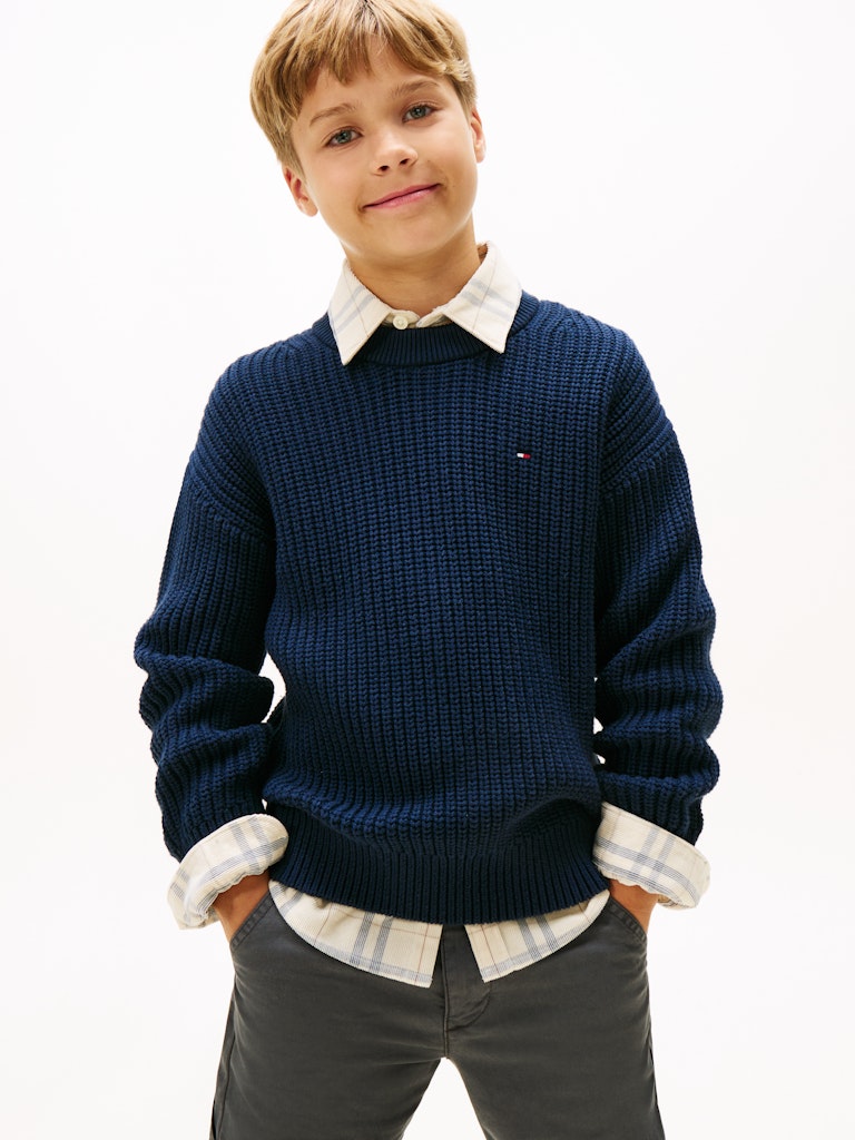 Tommy Hilfiger - Pull en maille Dark Night Navy
