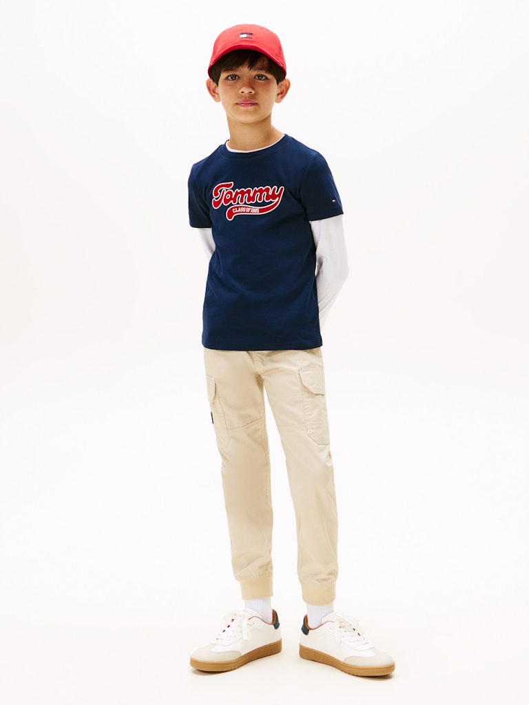 Tommy Hilfiger - T-shirt Dark Night Navy Varsity interlock