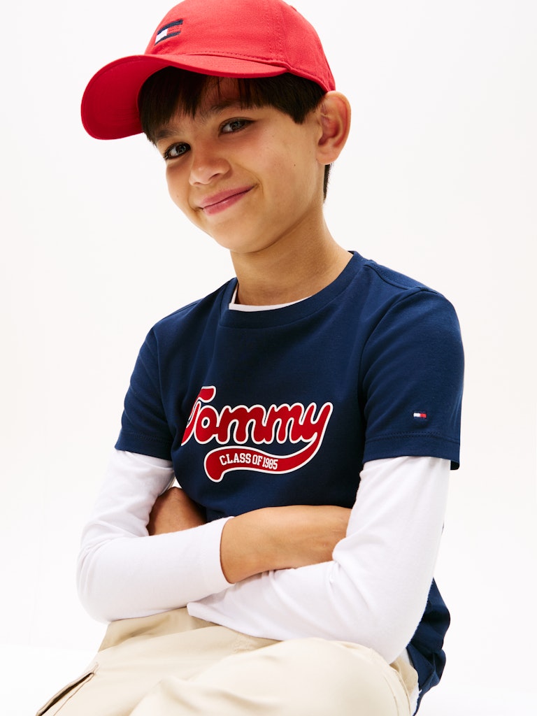 Tommy Hilfiger - T-shirt Dark Night Navy Varsity interlock