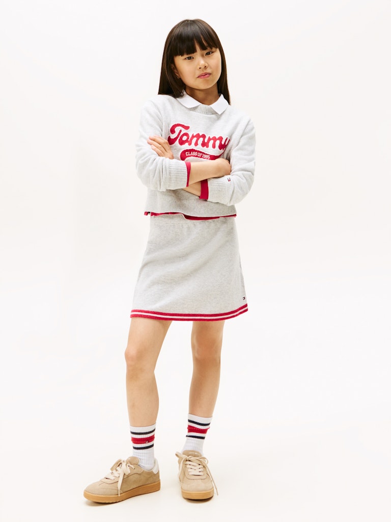Tommy Hilfiger - Jupe Varsity Light Grey Heather