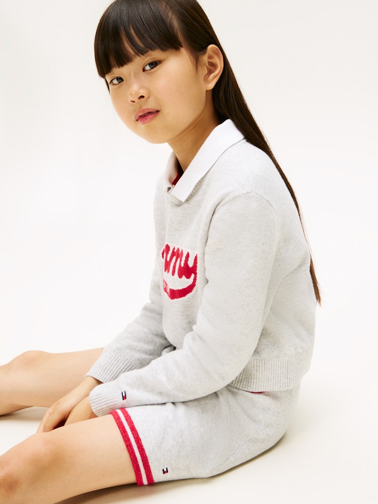 Tommy Hilfiger - Jupe Varsity Light Grey Heather