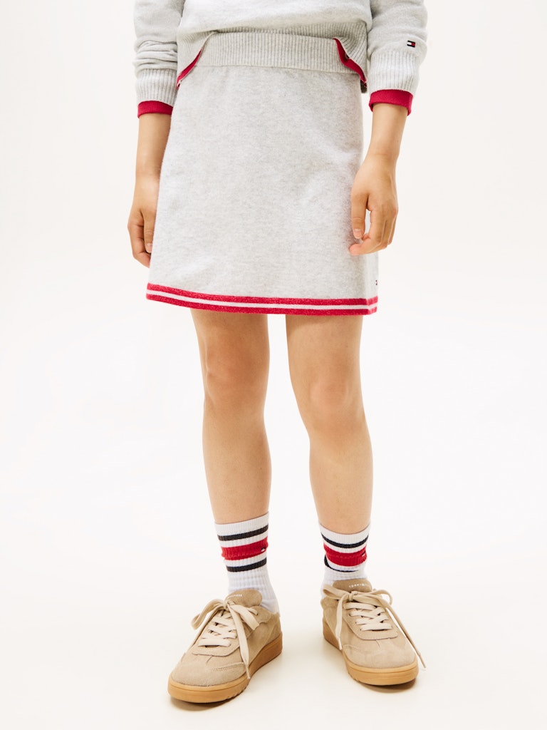 Tommy Hilfiger - Jupe Varsity Light Grey Heather