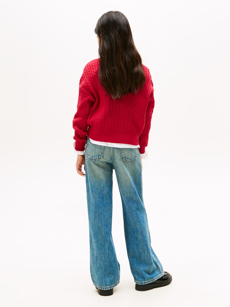 Tommy Hilfiger - Pull en maille Ruby Rhubarb