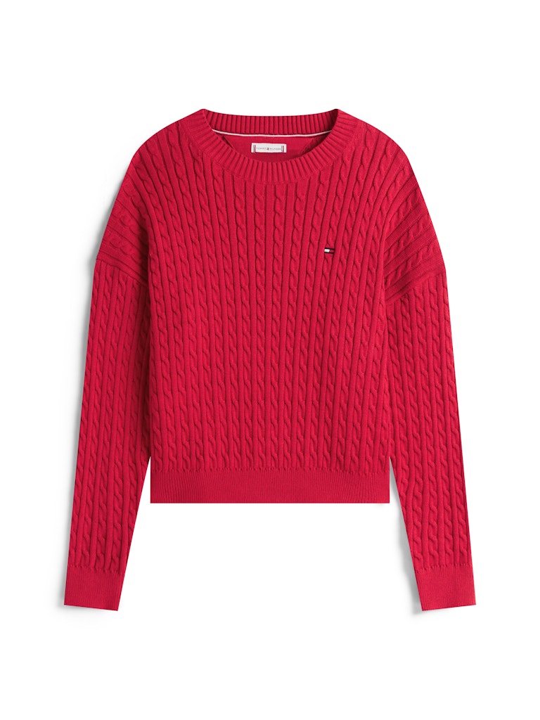 Tommy Hilfiger - Pull en maille Ruby Rhubarb