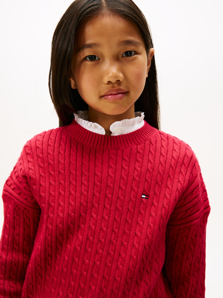 Tommy Hilfiger - Pull en maille Ruby Rhubarb