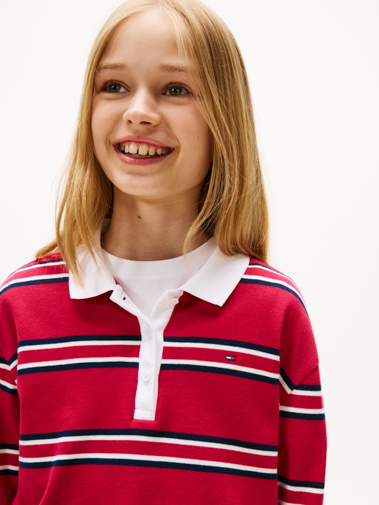 Tommy Hilfiger - Polo Medium Red Multi Stripe