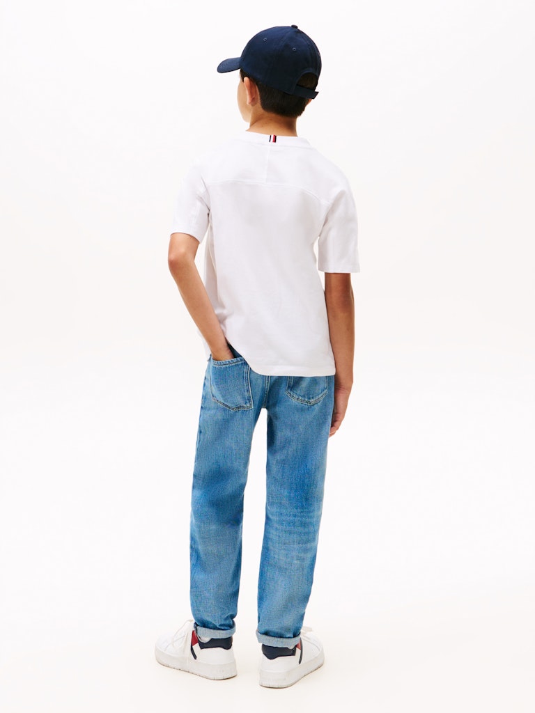 Tommy Hilfiger - T-shirt blanc Varsity raised