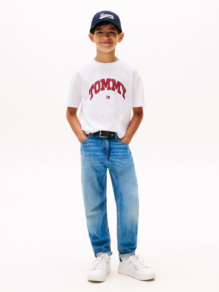 Tommy Hilfiger - T-shirt blanc Varsity raised