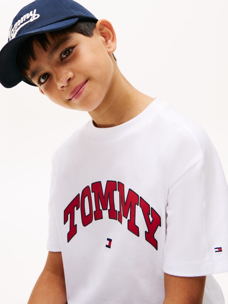 Tommy Hilfiger - T-shirt blanc Varsity raised