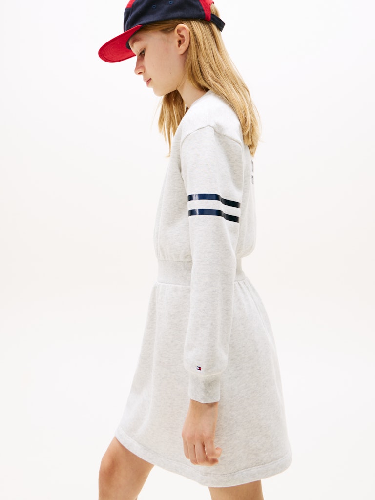 Tommy Hilfiger - Robe sweat Grey Heather backprint