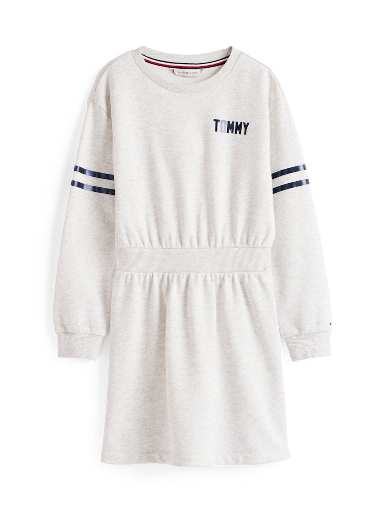 Tommy Hilfiger - Robe sweat Grey Heather backprint