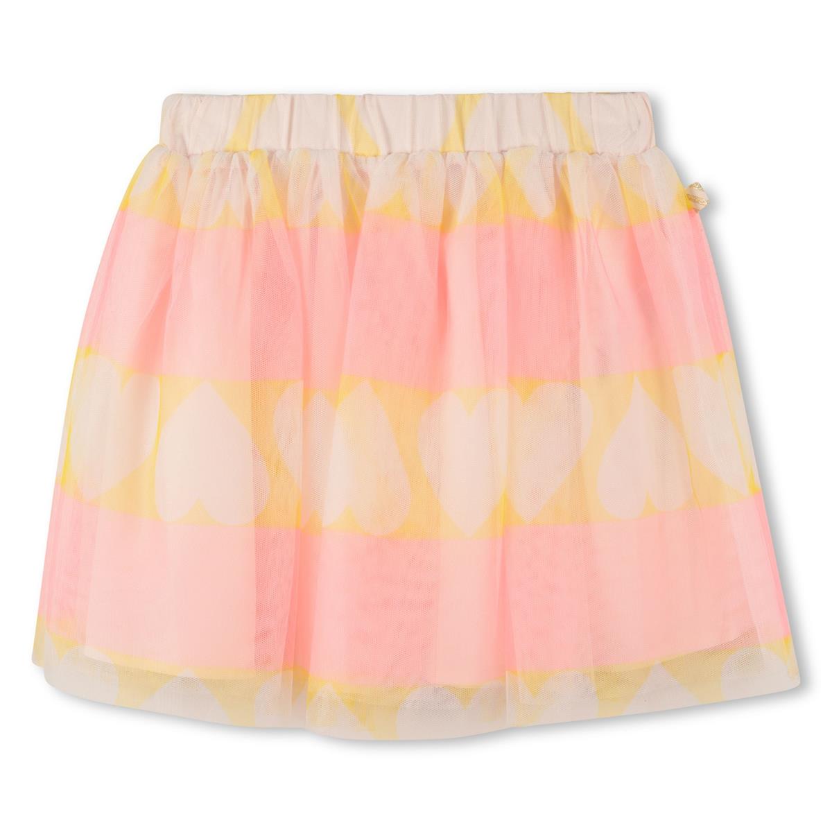 Billieblush - vissen tule rok met gele hartprint