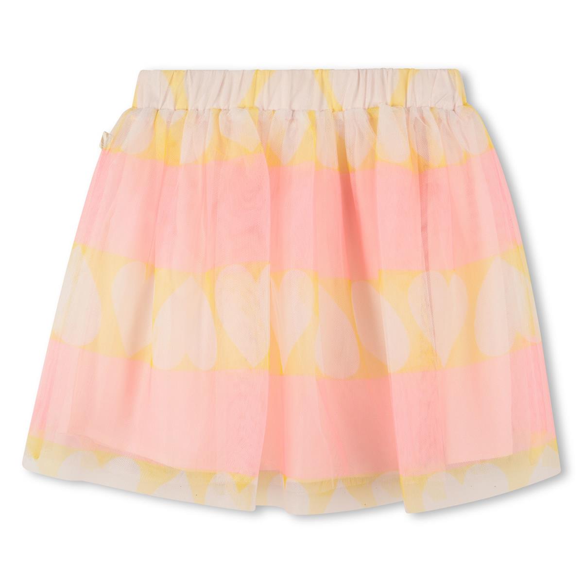 Billieblush - vissen tule rok met gele hartprint
