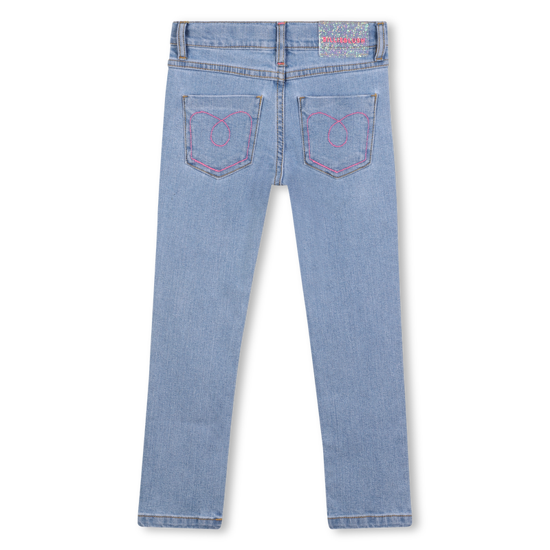 Billieblush - Pantalon en denim slim & etpois brillants