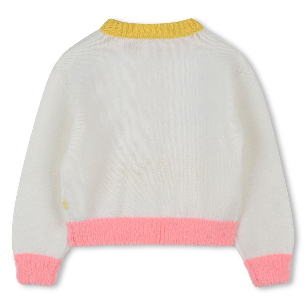 Billieblush - Jacquard Pull "Servial Lover" in pailletten