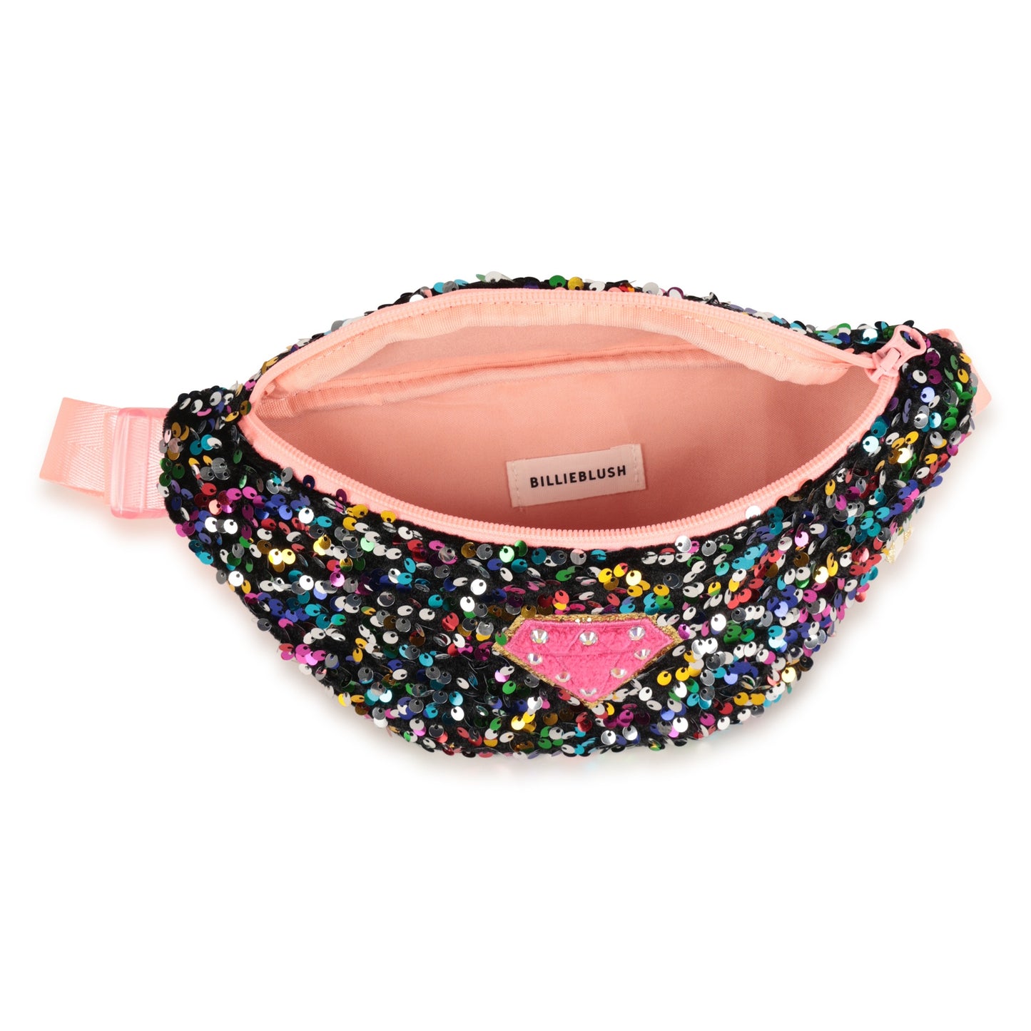 Billieblush - Navy Banana Bag in pailletten