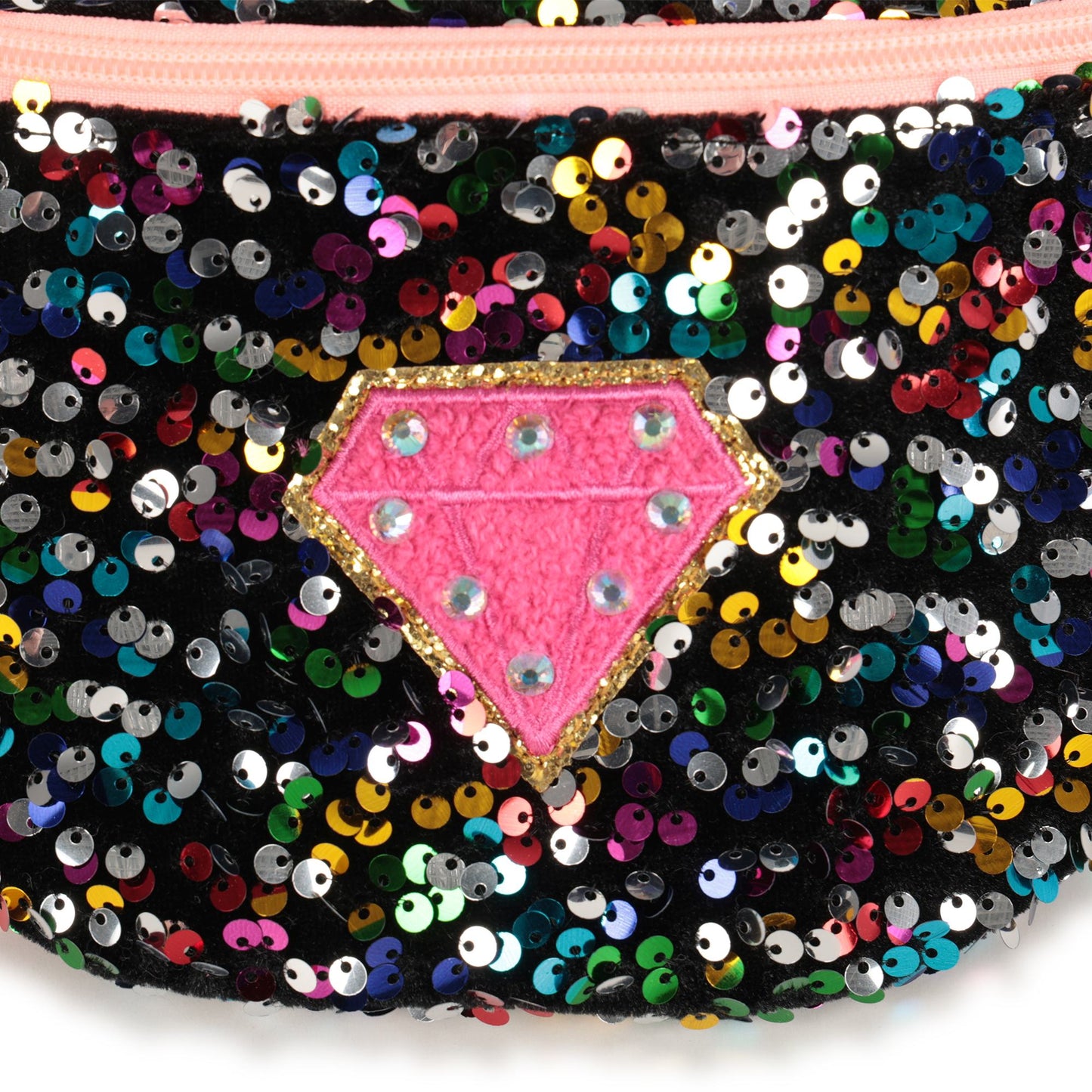 Billieblush - Navy Banana Bag in pailletten