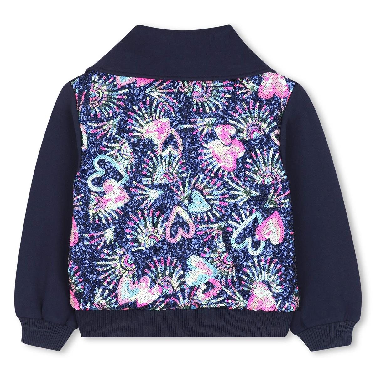 Billieblush - Cardigan Indigo Blue & Tou in sequins in the back