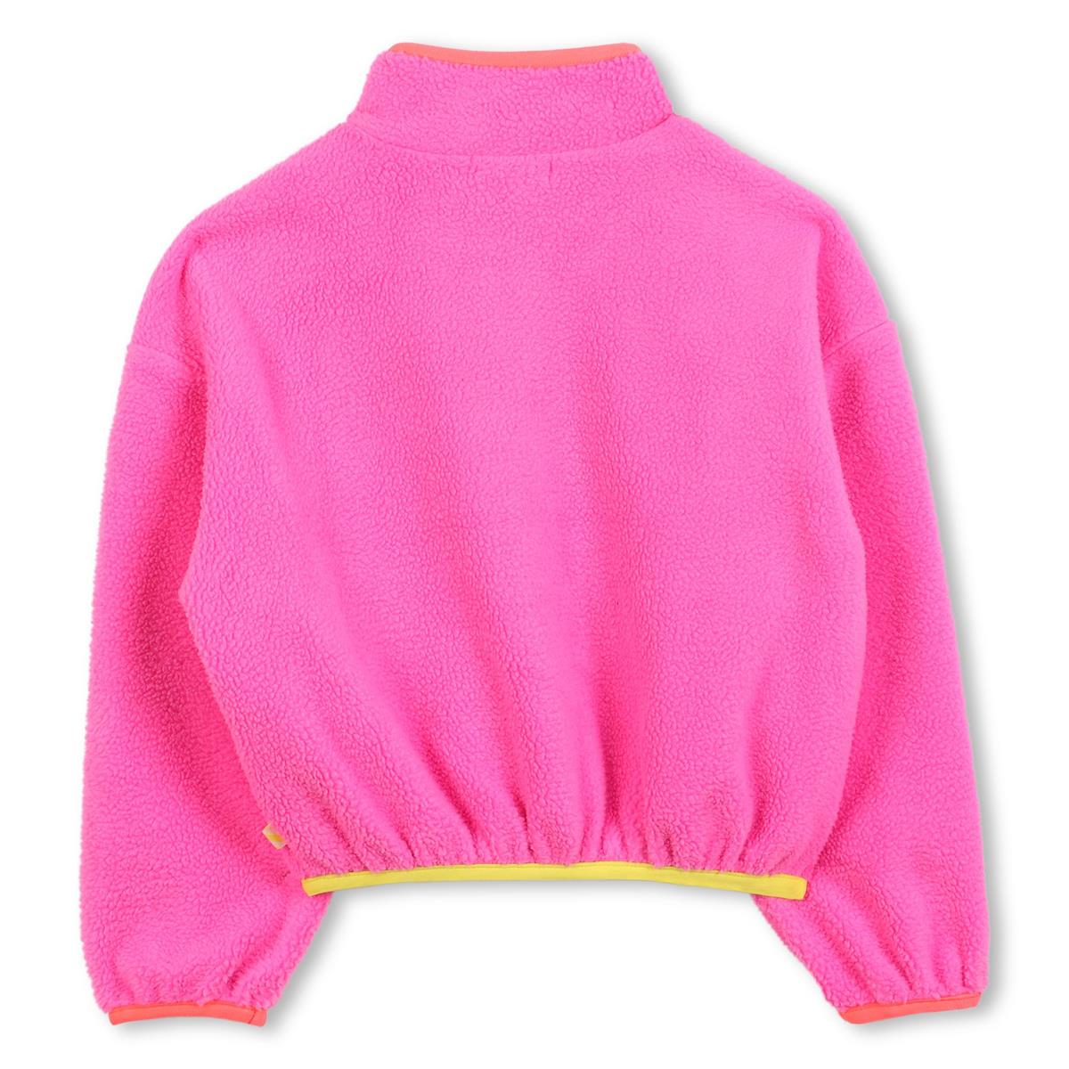 Billieblush - Flash pink fleece & Sequins pocket