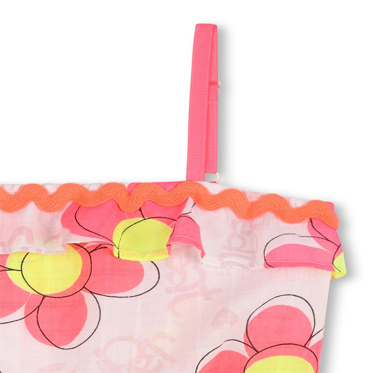 Billieblush – Weißes Cami-Top mit Blumenmuster