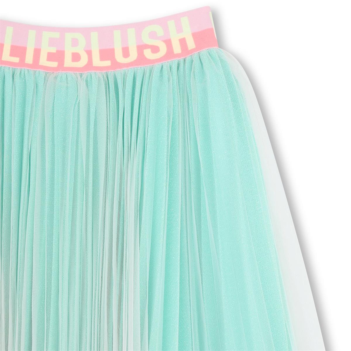 Billieblush - Discord green glittery pleated short skirt