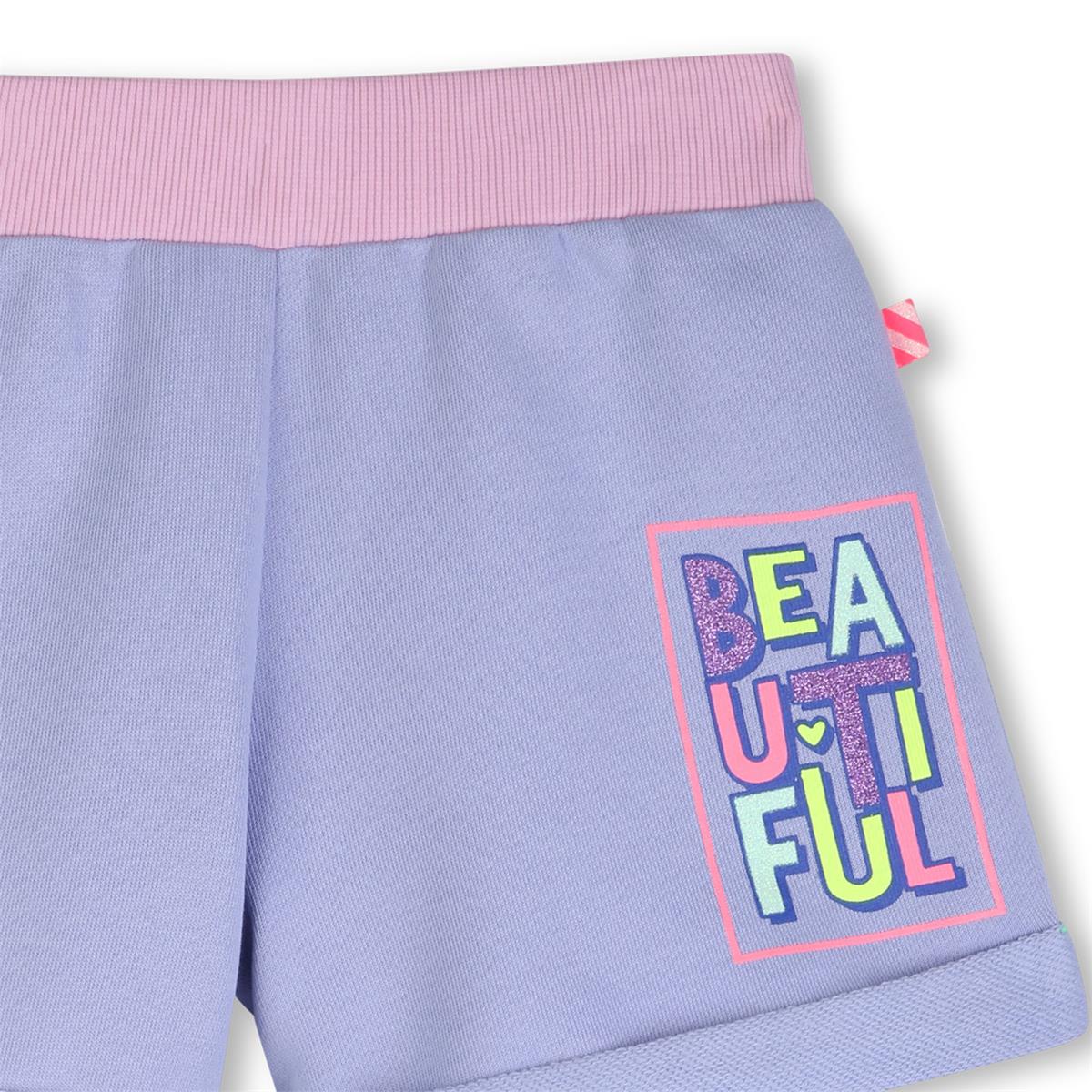 Billieblush - Pantalón corto polar azul ángel