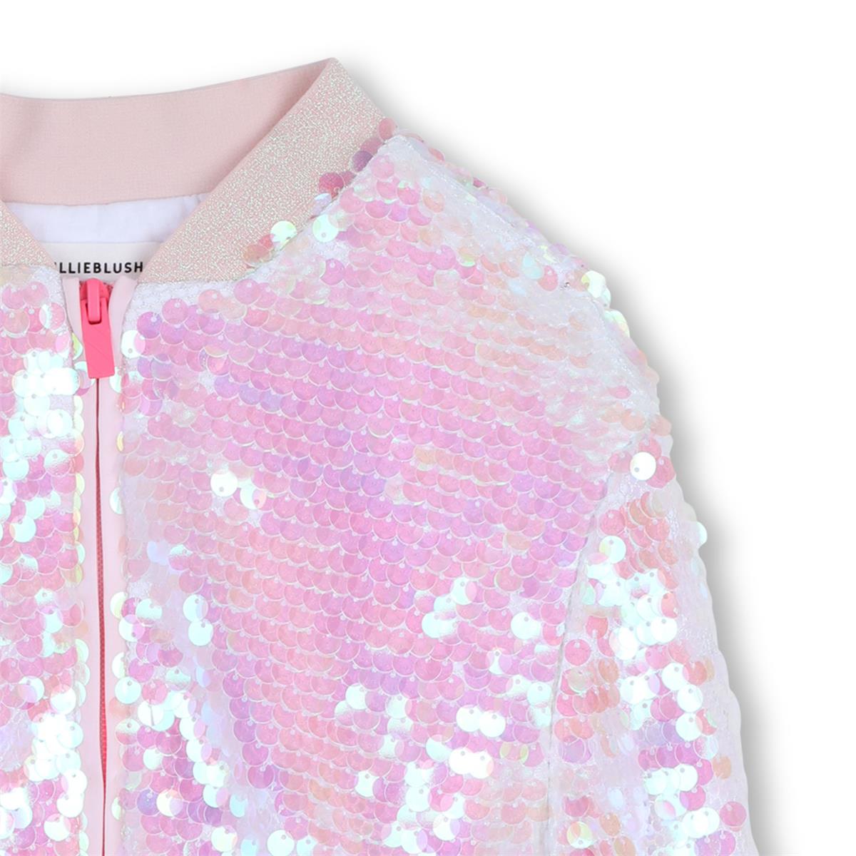 Billieblush - Bomberjack met parelmoer pailletten