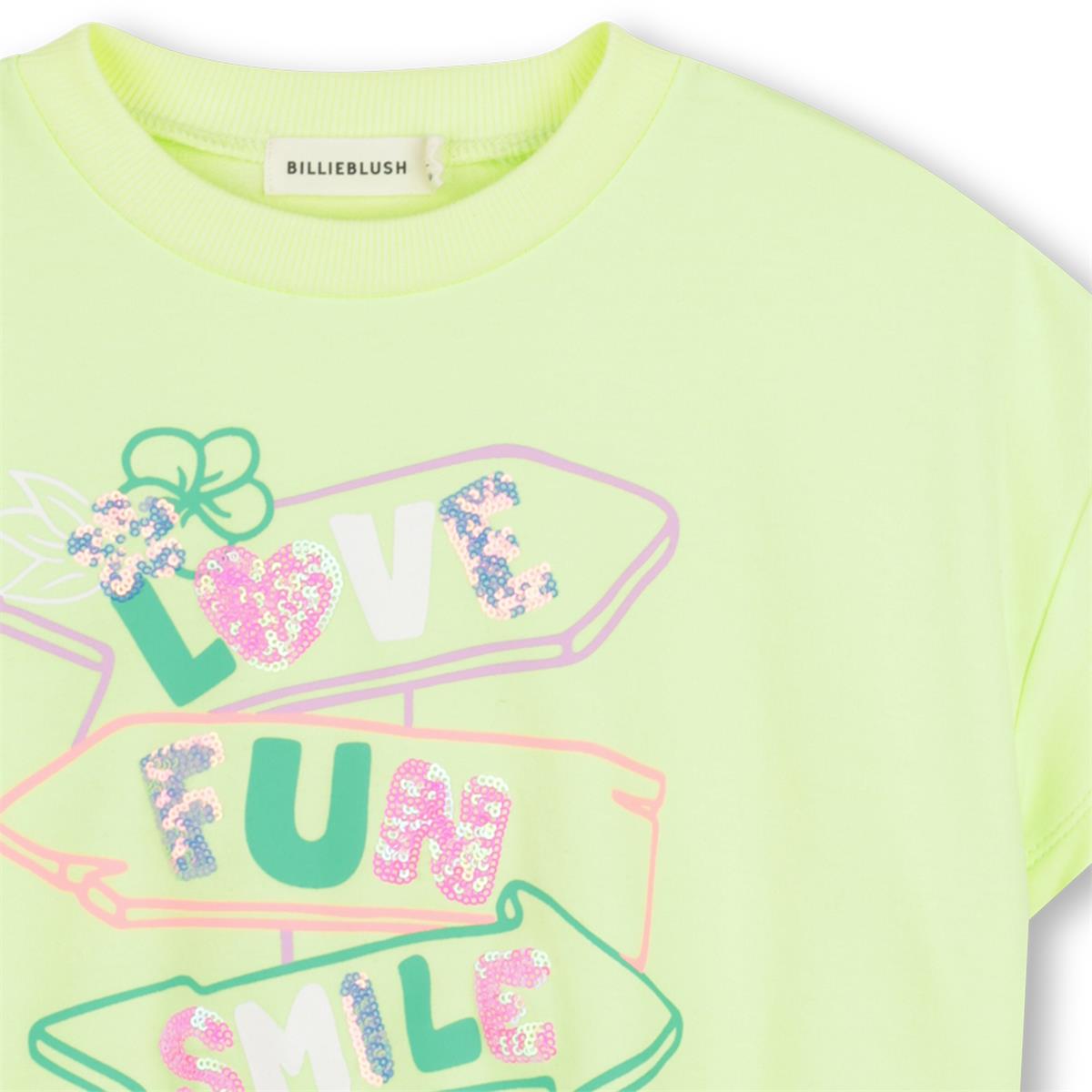 Billieblush - Groen citroenkleurig mouwloos sweatshirt