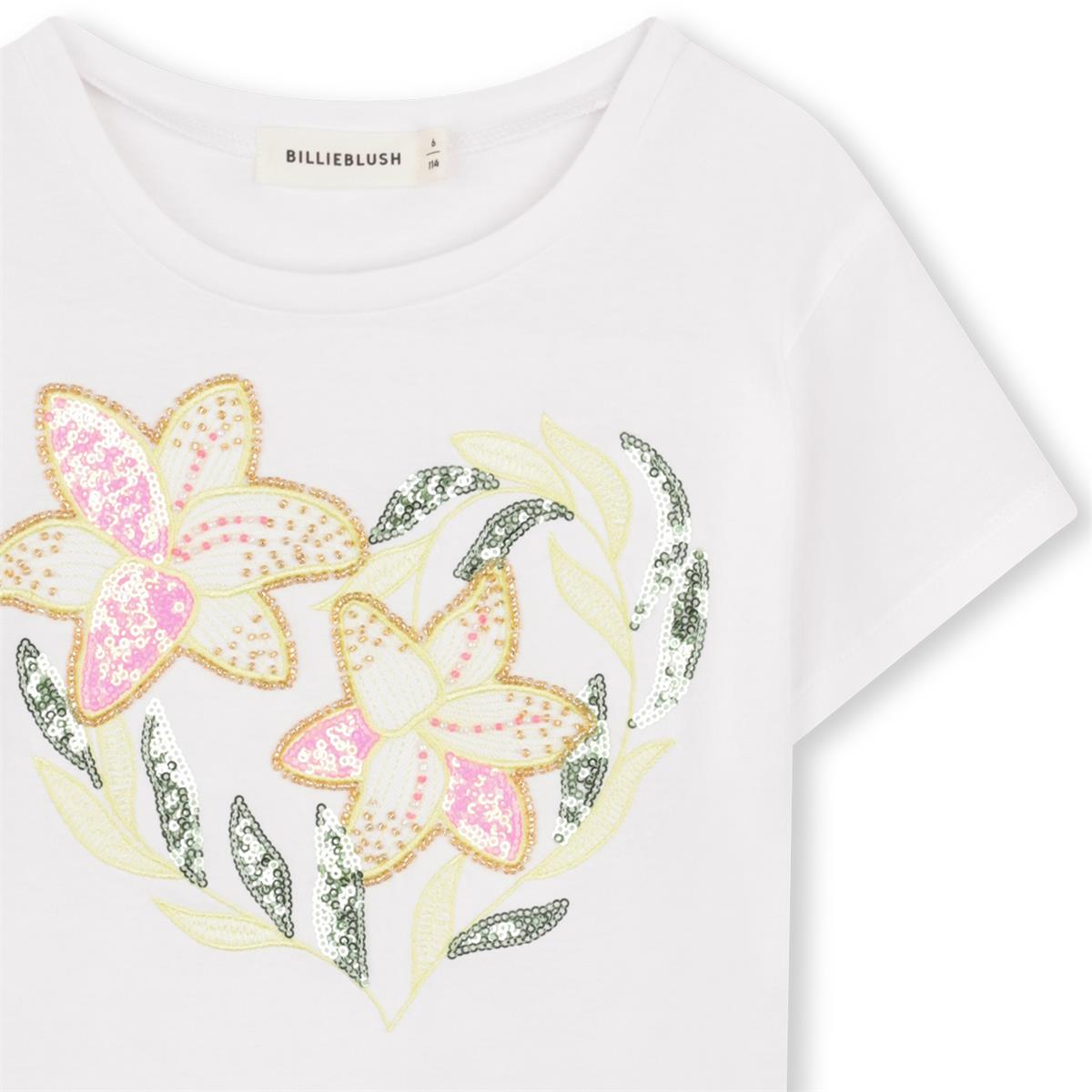 Billieblush - White flower t-shirt