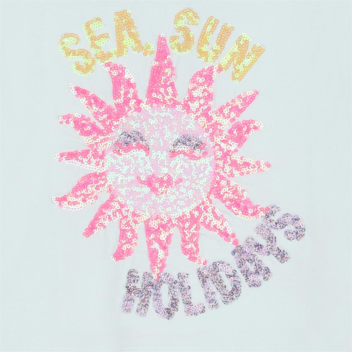 Billieblush – Pudergrünes „Holidays“-T-Shirt