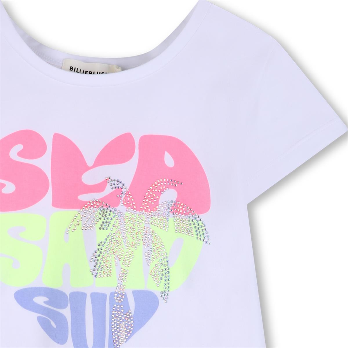 Billieblush - T-shirt blanc "Sea&Sun"