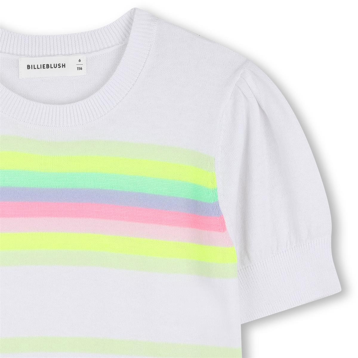 Billieblush - Pull blanc fin sans manches