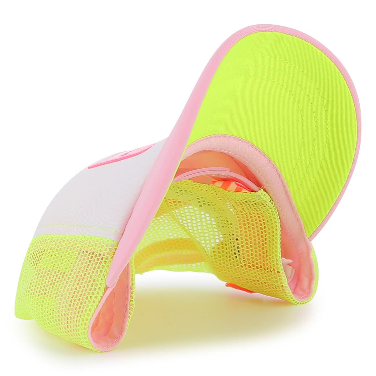 Billieblush - Casquette treillis & badge fluo